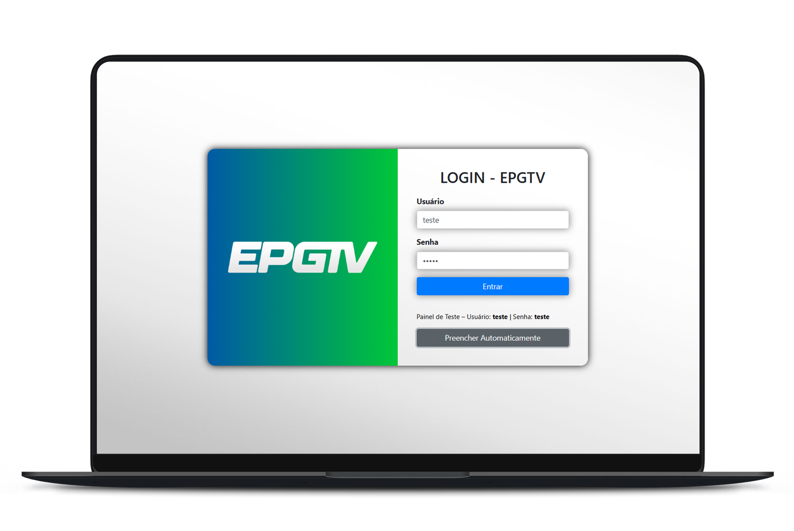 Imagem de Demonstração do Sistema